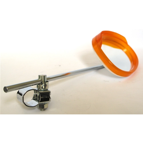Rétroviseur extérieur gauche orange avec fixation pour LAMBRETTA