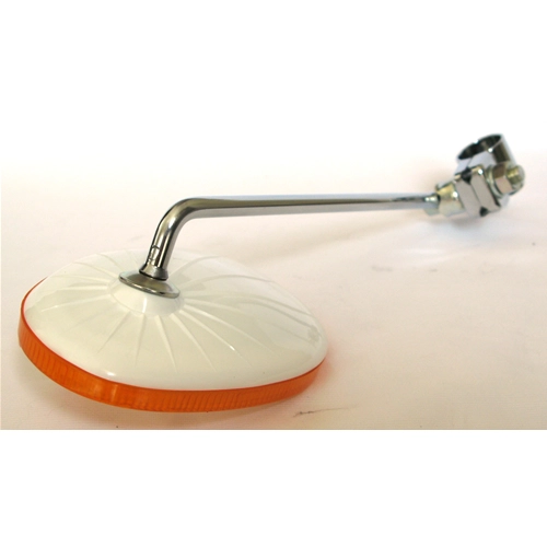Rétroviseur extérieur gauche orange avec fixation pour LAMBRETTA