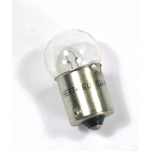 Bombilla esférica HERT R5W BA15S de 6 voltios y 5 W con casquillo BA15S para luz de matrícula y faro delantero VESPA 50 90 NLR SPECIAL ET3 PRIMAVERA, unipolar G18.5