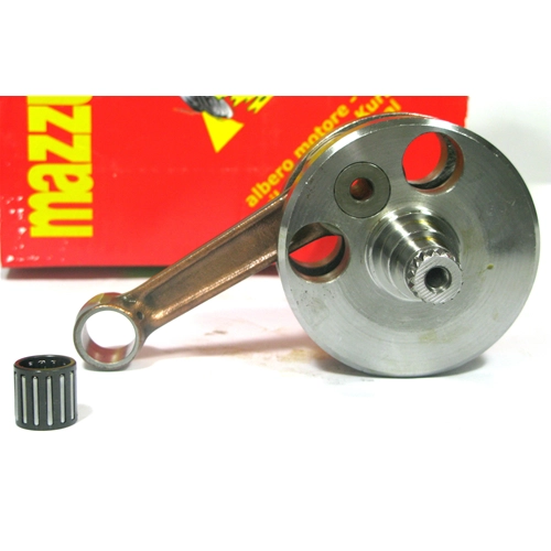 Albero motore MAZZUCCHELLI AMT 074 per LAMBRETTA 125 150 2T S SX Corsa 58 mm biella interasse 107 mm
