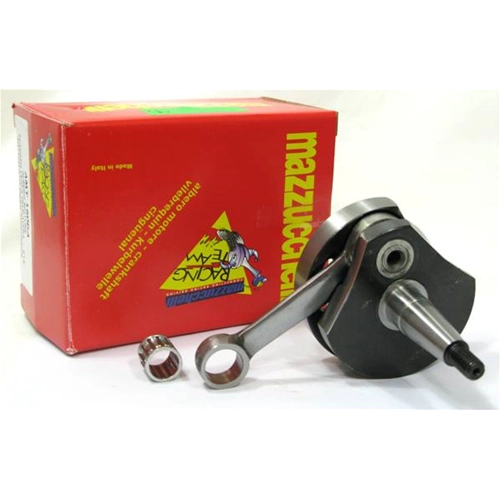 Cigüeñal MAZZUCCHELLI AMT 160DA para VESPA 125 PRIMAVERA ET3 Dual Fuel, carrera 51 mm, cono 19 mm, distancia entre bielas 97 mm