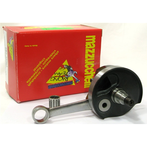 Cigüeñal MAZZUCCHELLI AMT 160DA para VESPA 125 PRIMAVERA ET3 Dual Fuel, carrera 51 mm, cono 19 mm, distancia entre bielas 97 mm