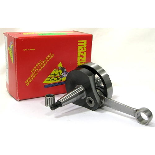 Cigüeñal MAZZUCCHELLI AMT 160DA para VESPA 125 PRIMAVERA ET3 Dual Fuel, carrera 51 mm, cono 19 mm, distancia entre bielas 97 mm