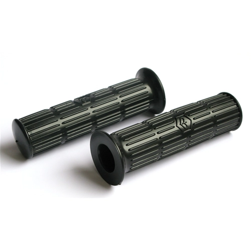Black GRIPS for VESPA 125 150 180 200 GT GTR SPRINT RALLY PX PE with first series logo ro 141923