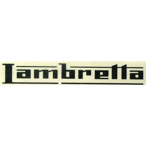 Schwarzer Aufkleber mit der Aufschrift „LAMBRTTA"