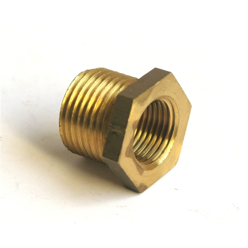 Zündkerzenreduzierstück, Sechskantkopf, 21 mm hoch, 17 mm hoch, Innengewinde 14 mm für VESPA, APE, LAMBRETTA