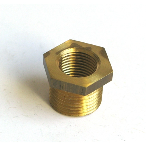 Zündkerzenreduzierstück, Sechskantkopf, 21 mm hoch, 17 mm hoch, Innengewinde 14 mm für VESPA, APE, LAMBRETTA