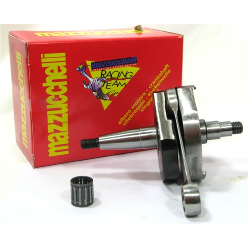 Cigüeñal MAZZUCCHELLI AMT 160 para VESPA 125 PRIMAVERA ET3. Carrera de avance: 51 mm. Cono: 19 mm. Distancia entre bielas: 97 mm.