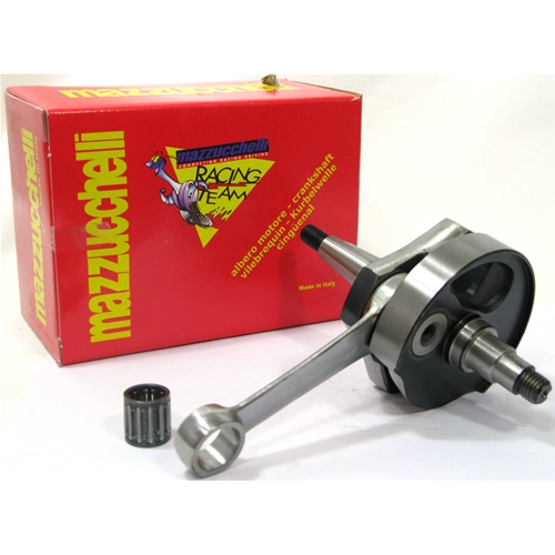 Cigüeñal MAZZUCCHELLI AMT 160 para VESPA 125 PRIMAVERA ET3. Carrera de avance: 51 mm. Cono: 19 mm. Distancia entre bielas: 97 mm.