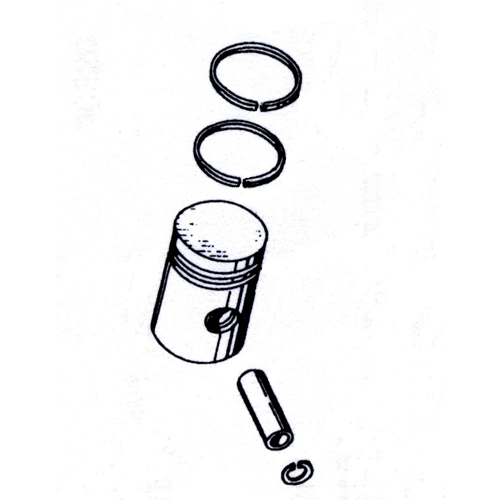 Paar Segmente Durchmesser mm. 50,4 für VESPA 50 PK 50 APE 50