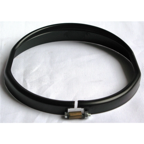 Anillo embellecedor de faro delantero negro semibrillante para VESPA 50 90 SS 125 ET3 PRIMAVERA ro 1R000188 ex 151742 en acero