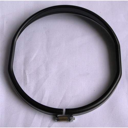 Anillo embellecedor de faro delantero negro semibrillante para VESPA 50 90 SS 125 ET3 PRIMAVERA ro 1R000188 ex 151742 en acero