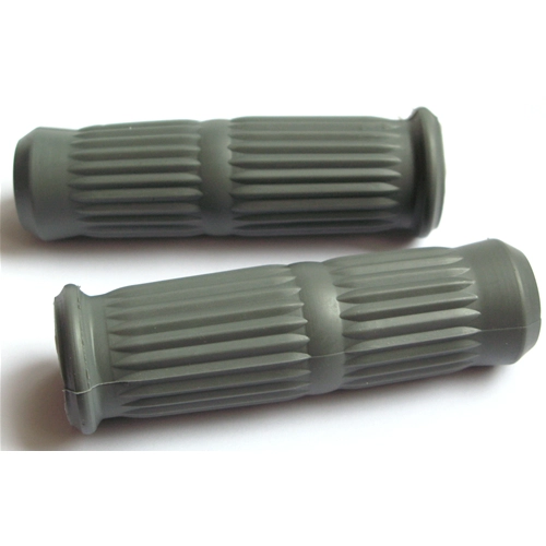 Puños grises para Lambretta Li de tercera serie, diámetro 14 mm.