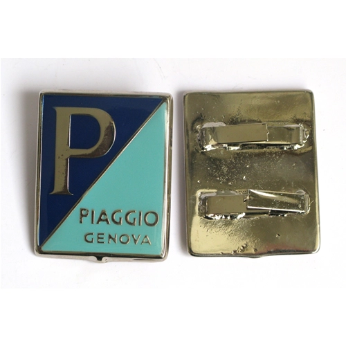 Escudo frontal de metal esmaltado PIAGGIO GENOVA VESPA 125 VM1 VM2 VN1 VN2 150 de 1953 a 1956 GS VS1 hasta el chasis 9775 ro 003139000F