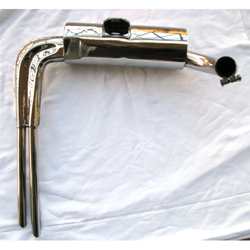 Silenciador réplica ABARTH de acero inoxidable para VESPA 160 GS 180 SS