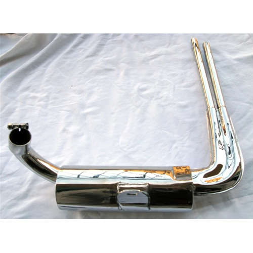 Silenciador réplica ABARTH de acero inoxidable para VESPA 160 GS 180 SS