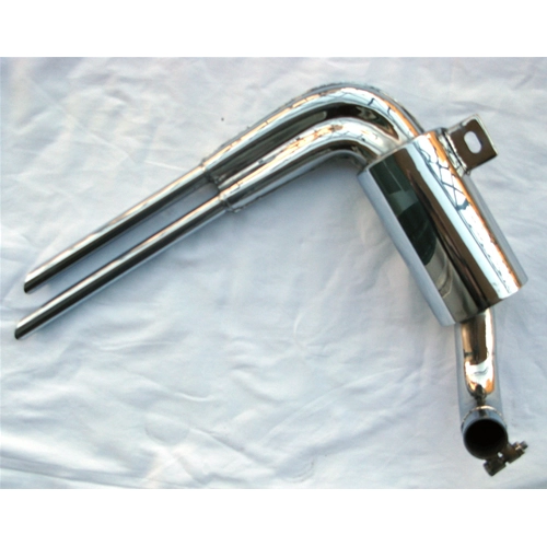 Silenciador réplica ABARTH de acero inoxidable para VESPA 125 150 VL1 VL2 VL3 VB1 VM1T VM2T VN1T VN2T (Faro bajo)