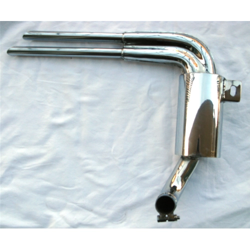 Silenciador réplica ABARTH de acero inoxidable para VESPA 125 150 VL1 VL2 VL3 VB1 VM1T VM2T VN1T VN2T (Faro bajo)