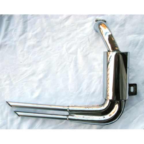 Silenciador réplica ABARTH de acero inoxidable para VESPA 125 150 VL1 VL2 VL3 VB1 VM1T VM2T VN1T VN2T (Faro bajo)