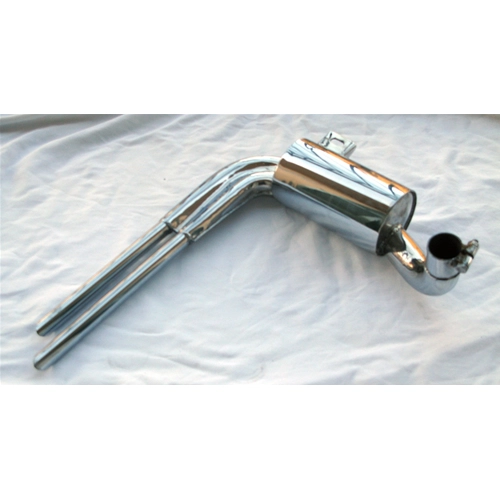 Silenciador réplica ABARTH de acero inoxidable para VESPA 125 150 VL1 VL2 VL3 VB1 VM1T VM2T VN1T VN2T (Faro bajo)
