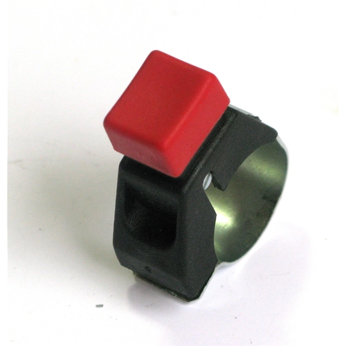 Bouton de klaxon pour diverses motos et cyclomoteurs, pour guidons de 22 mm de diamètre - convient pour VESPA APE Faro Basso Calessino ro 104400