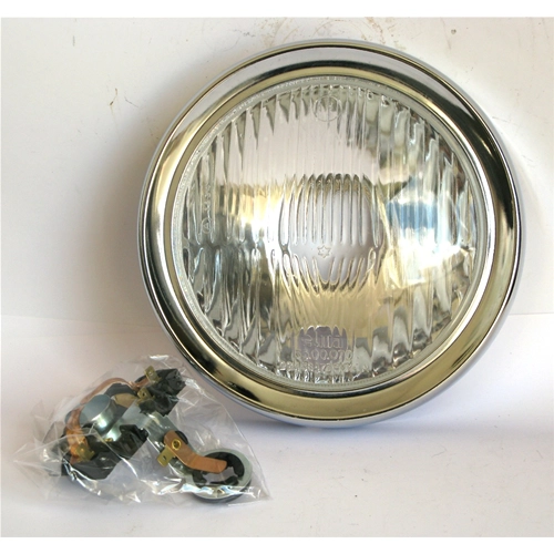 Glass Headlight Assembly Complete with Ring and Lamp Holder for VESPA 125 150 180 200 GTR SPRINT VELOCE TS GTR RALLY ro 113890