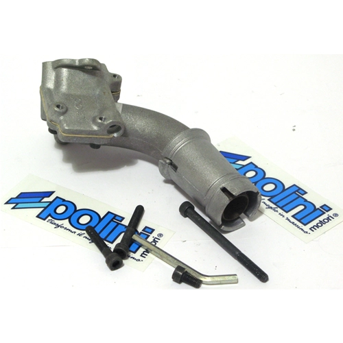 POLINI 215.0200 19 Colector de admisión doble con válvula de láminas VESPA 50 75 90 100 125 NLR SPECIAL PK S XL 2 ORIFICIOS