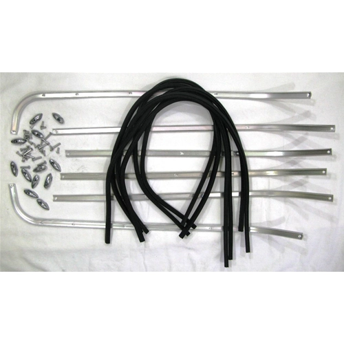 Complete set of floorboard strips for VESPA 125 150 VNB 3 4 5 6T VBB2T, excellent quality Italian product