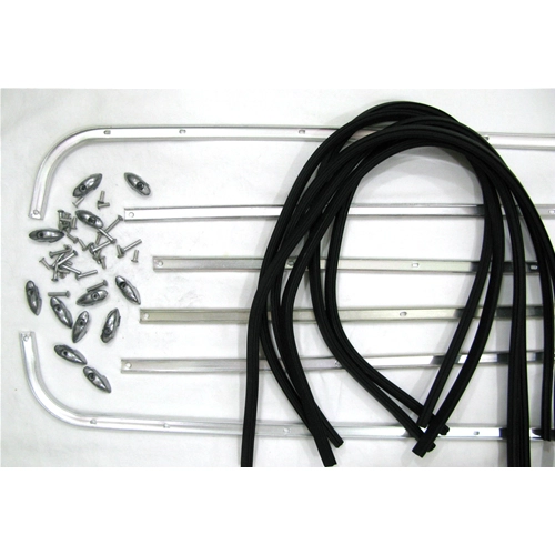 Complete set of floorboard strips for VESPA 125 150 VNB 3 4 5 6T VBB2T, excellent quality Italian product