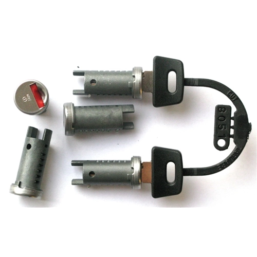 Ensemble de serrures à cinq cylindres et deux clés pour VESPA PK 50 XL RUSH 50 NV FL