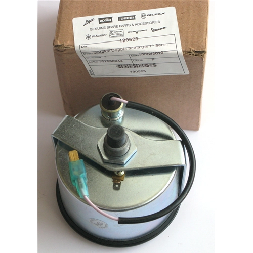 Compteur kilométrique PIAGGIO d'origine pour VESPA VESPA P 125 X VNX1 de 1977 à 1982 - VESPA PX 125 E VNX2T à partir du cadre 200000 année 1981 - VESPA P 150 S VBX de 1978 - VESPA P 150 S VESPA P 150 X VLAX1T à partir du cadre 600000 année 1978 à 1981- VE