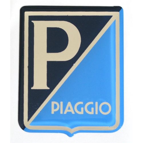PIAGGIO large resin adhesive front shield for VESPA 125 150 - size mm. 38x48 ro 080349
