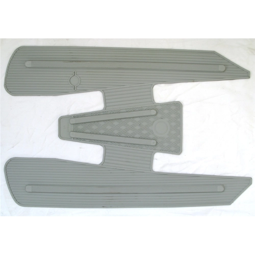 Weiche graue Fußmatte für VESPA 50 90 NRL SPECIAL, anpassbar an 125 ET3 PRIMAVERA