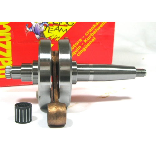 Cigüeñal MAZZUCCHELLI AMT 080 para LAMBRETTA DL 125 150 200. Carrera 58 mm. Distancia entre bielas 107 mm.