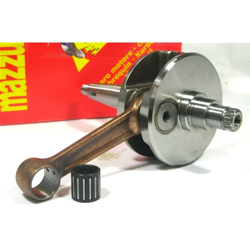 Cigüeñal MAZZUCCHELLI AMT 080 para LAMBRETTA DL 125 150 200. Carrera 58 mm. Distancia entre bielas 107 mm.