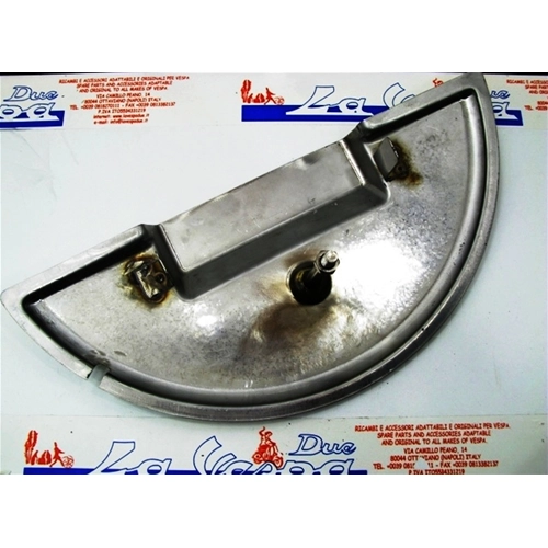 Copriruota protezione ruota di scorta acciaio cromato VESPA 125 150 200 PX PE con bullone di fissaggio