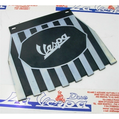 Rear mudguard mudguard "VESPA" white black for all VESPAs