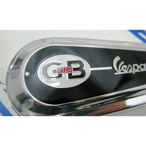 Cache-ressort chromé vintage « GREAT BRITAIN VESPA » pour VESPA 125 150 160 180 200 VNA VNB VBA VBB VB1VL VM VN GL SPRINT GS 150 GT GTR SUPER TS RALLY