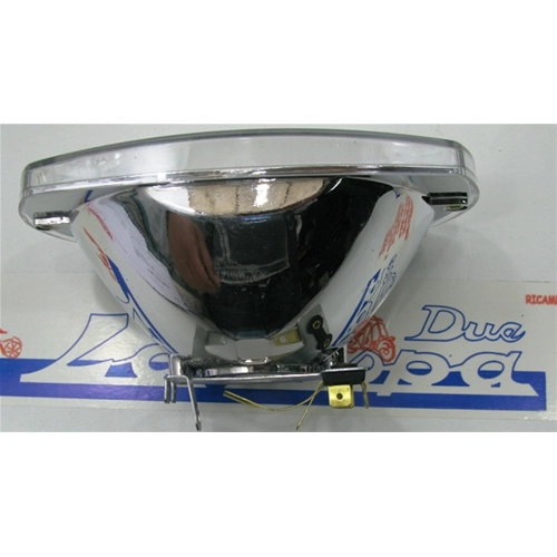 Rectangular halogen headlight assembly for VESPA 50 SPECIAL ELESTAR ro 126648 166694 1266695 123518 191192