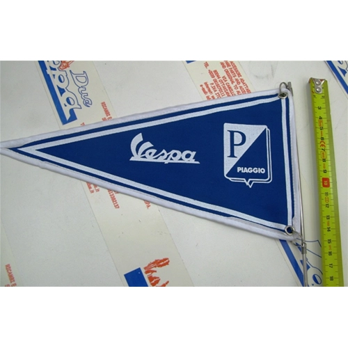 Adjustable pole + blue flag for front mudguard or side panels for VESPA