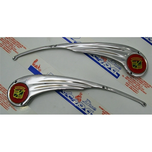 ULMA France Leprotto embellecedores decorativos de aluminio para marcos de VESPA 125 150 160 180 200 (par para ambos lados, encima del capó)
