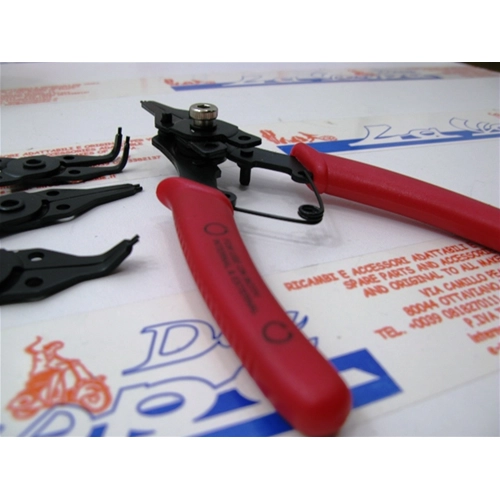 Pinza componibile per anello seeger interni esterni 4 beccucci per VESPA LAMBRETTA MOTO GUZZI SCOOTER anelli
