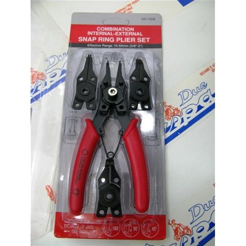 Pinza componibile per anello seeger interni esterni 4 beccucci per VESPA LAMBRETTA MOTO GUZZI SCOOTER anelli