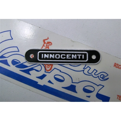 INNOCENTI metal plate for LAMBRETTA 50 125 150 175 200 saddle