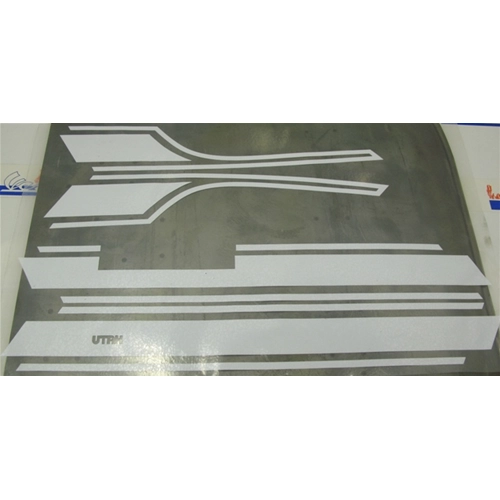 White adhesive trims for bodywork, bonnets and mudguards for VESPA PX PE 125 150 200 ARCOBALENO