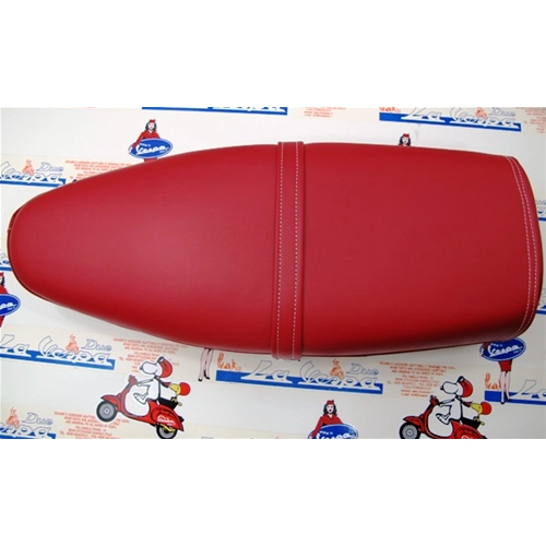 Asiento rojo sin paneles para VESPA PX PE 125 150 200 primera serie