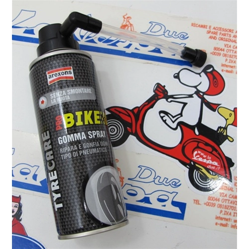Spray de réparation de pneus 200 ml < GONFLAGE ET RÉPARATION > pour toutes les VESPA
