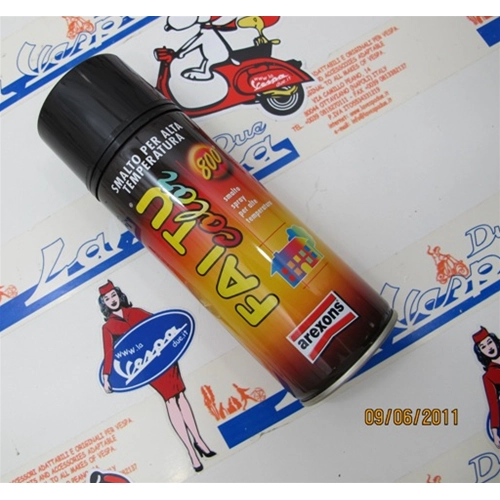 Peinture émail transparente haute température en aérosol pour échappements 400 ml pour VESPA