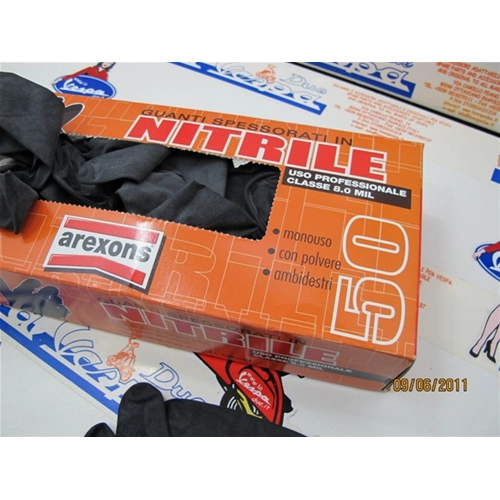 Paquete de 50 guantes de nitrilo gruesos para uso personal, talla XL, para VESPA LAMBRETTA APE
