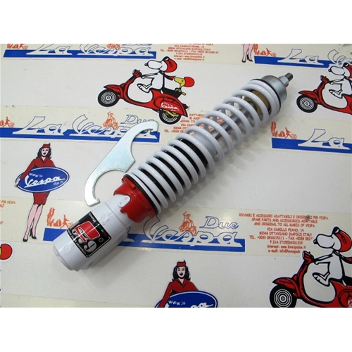 CARBONE adjustable sport front shock absorber white for VESPA 125 150 200 PX PE ARCOBALENO T5